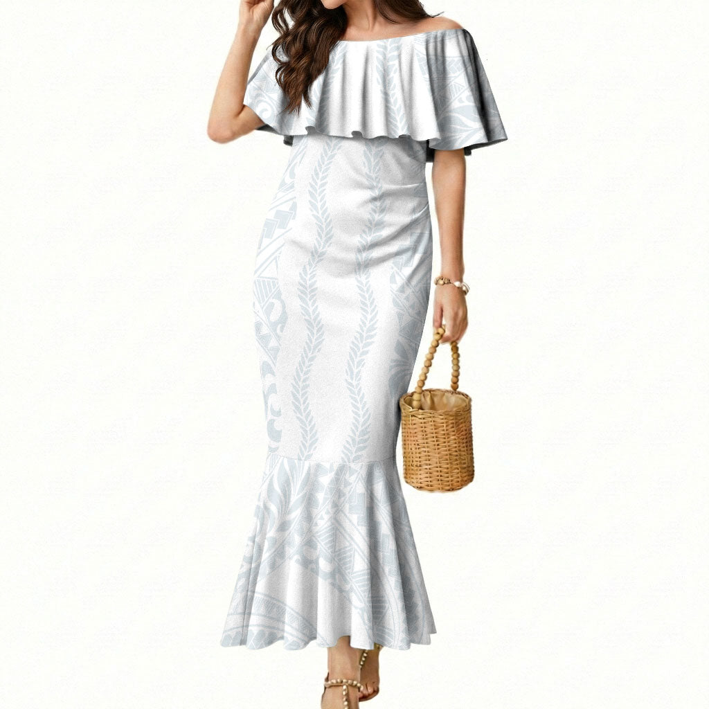 Samoa Lotu Tamaiti Mermaid Dress Teuila With Tribal Motifs