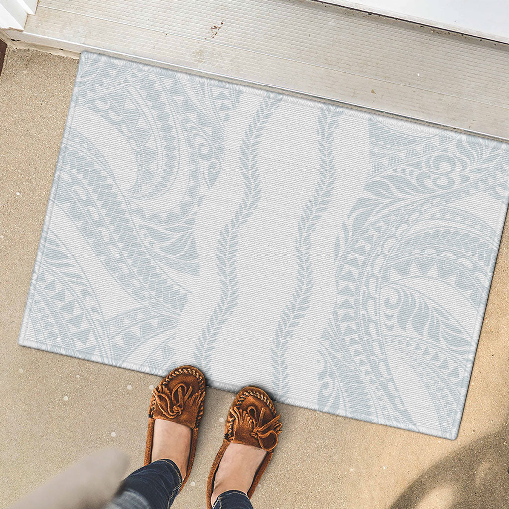 Samoa Lotu Tamaiti Rubber Doormat Teuila With Tribal Motifs