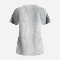Samoa Lotu Tamaiti Scrub Top Teuila With Tribal Motifs