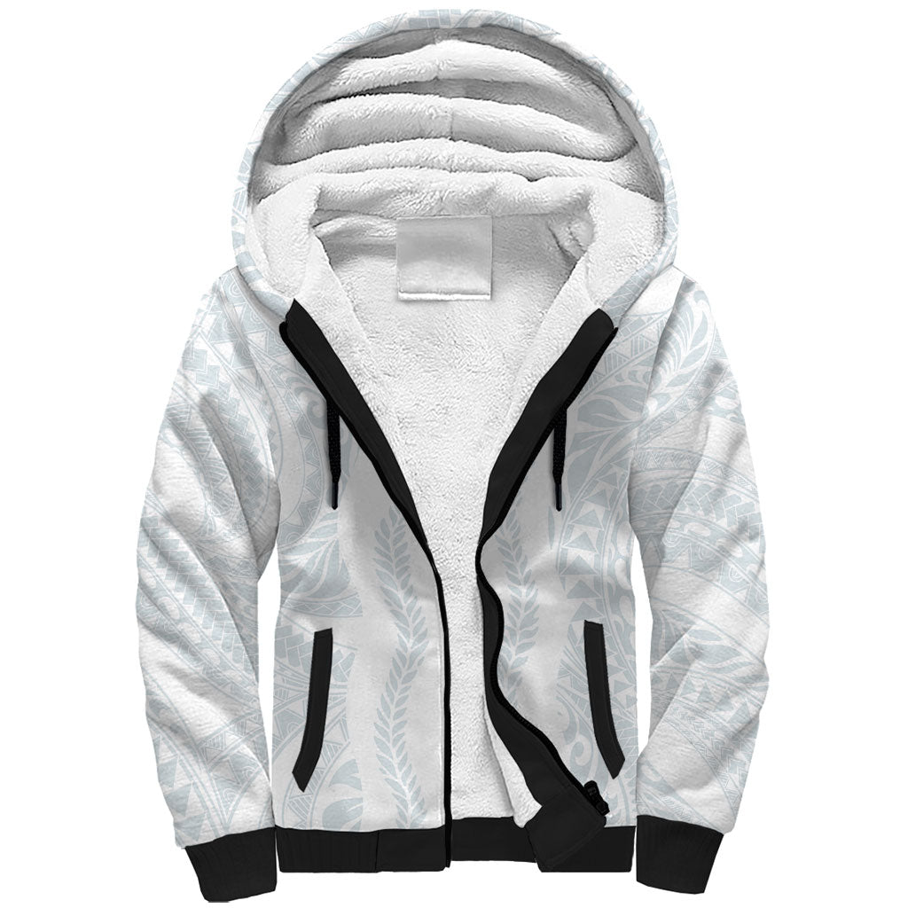Samoa Lotu Tamaiti Sherpa Hoodie Teuila With Tribal Motifs