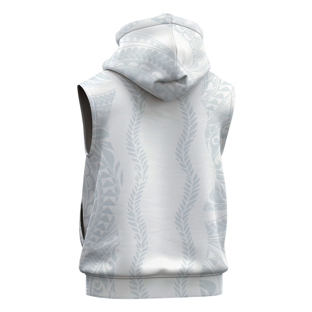 Samoa Lotu Tamaiti Sleeveless Hoodie Teuila With Tribal Motifs