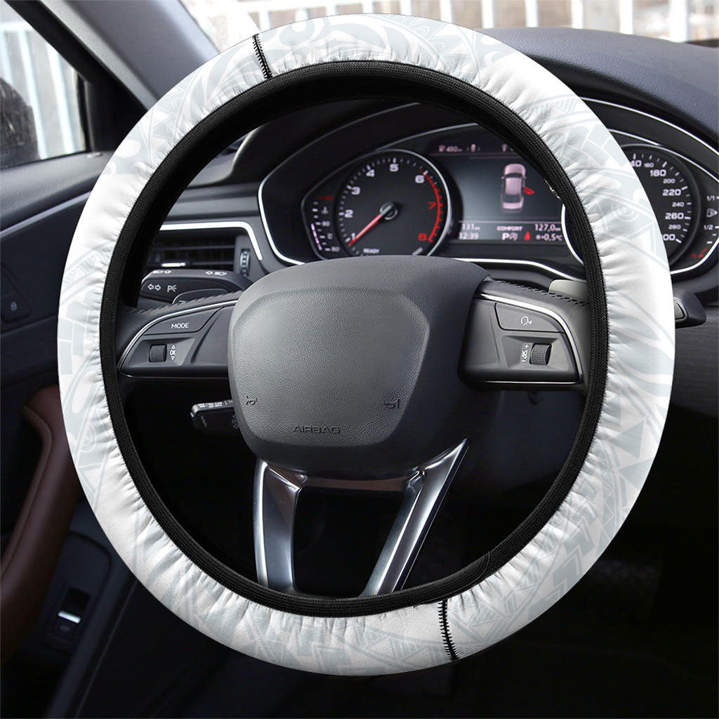 Samoa Lotu Tamaiti Steering Wheel Cover Teuila With Tribal Motifs