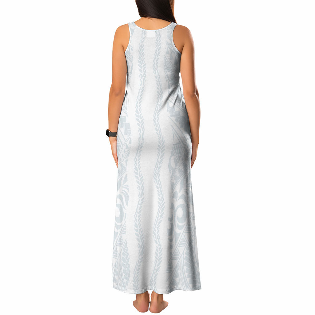 Samoa Lotu Tamaiti Tank Maxi Dress Teuila With Tribal Motifs