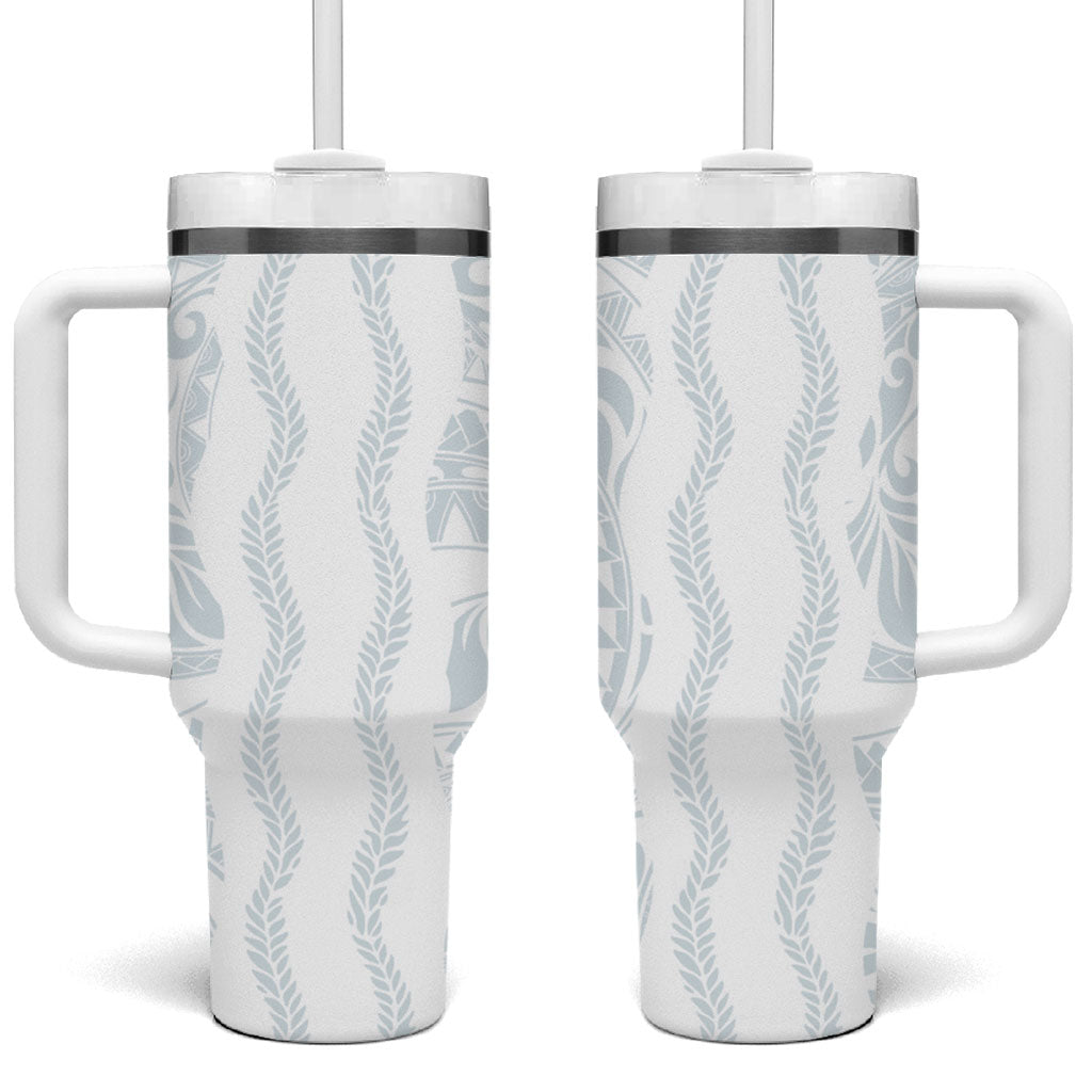 Samoa Lotu Tamaiti Tumbler With Handle Teuila With Tribal Motifs