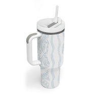 Samoa Lotu Tamaiti Tumbler With Handle Teuila With Tribal Motifs