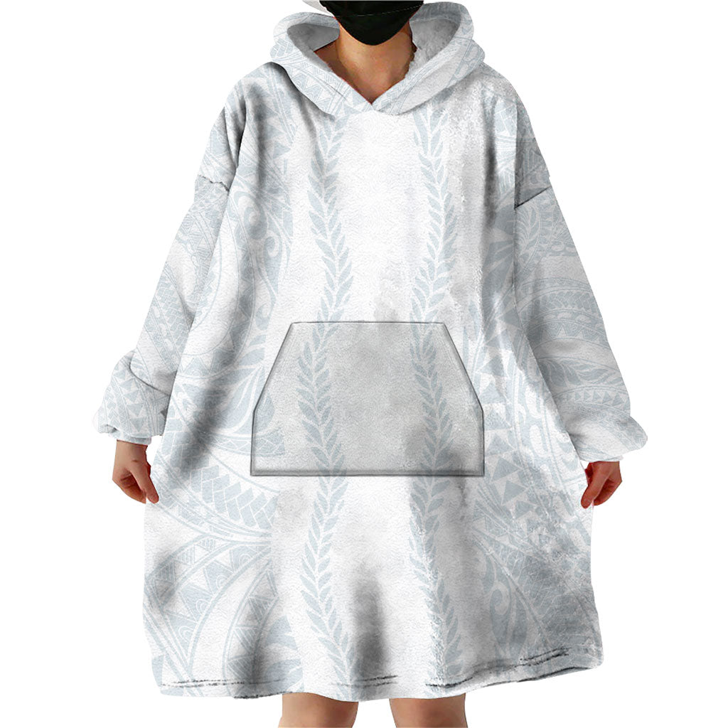 Samoa Lotu Tamaiti Wearable Blanket Hoodie Teuila With Tribal Motifs