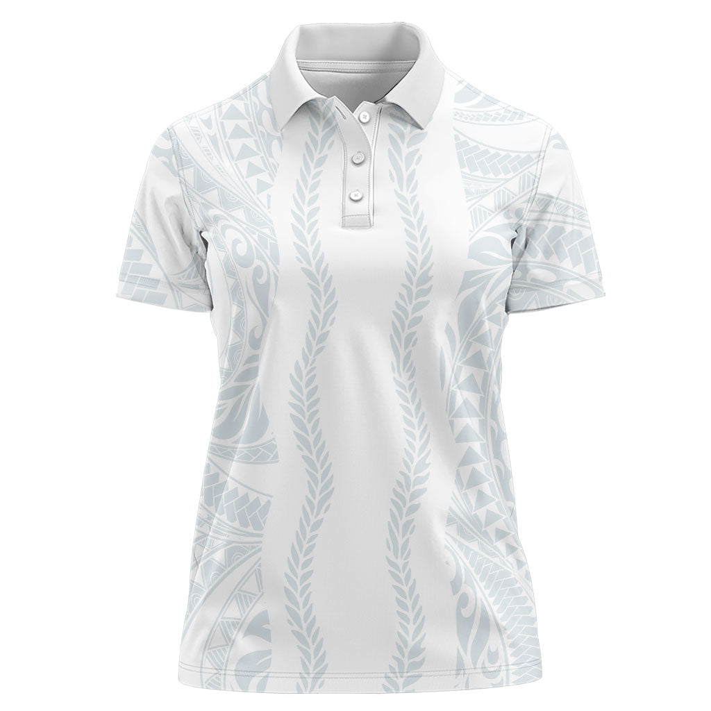Samoa Lotu Tamaiti Women Polo Shirt Teuila With Tribal Motifs