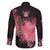Breast Cancer Family Matching Puletasi Dress and Hawaiian Shirt Survivor Polynesian Ribbon Butterfly LT05 - Polynesian Pride