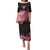 Breast Cancer Family Matching Puletasi Dress and Hawaiian Shirt Survivor Polynesian Ribbon Butterfly LT05 Mom's Dress Pink - Polynesian Pride