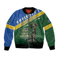 Solomon Islands Remembrance Day Bomber Jacket Lest We Forget