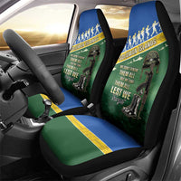 Solomon Islands Remembrance Day Car Seat Cover Lest We Forget