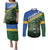 Solomon Islands Remembrance Day Couples Matching Puletasi and Long Sleeve Button Shirt Lest We Forget
