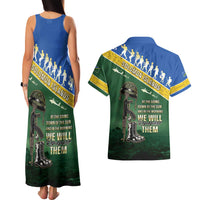 Solomon Islands Remembrance Day Couples Matching Tank Maxi Dress and Hawaiian Shirt Lest We Forget LT05 - Polynesian Pride