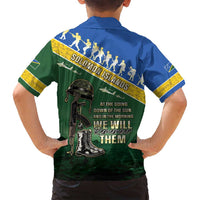 Solomon Islands Remembrance Day Family Matching Tank Maxi Dress and Hawaiian Shirt Lest We Forget LT05 - Polynesian Pride