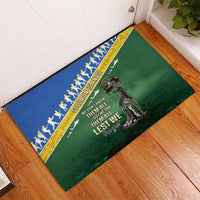 Solomon Islands Remembrance Day Rubber Doormat Lest We Forget