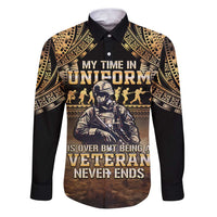 Polynesia Veterans Day Family Matching Puletasi and Hawaiian Shirt Thank You Veterans Polynesian Pattern