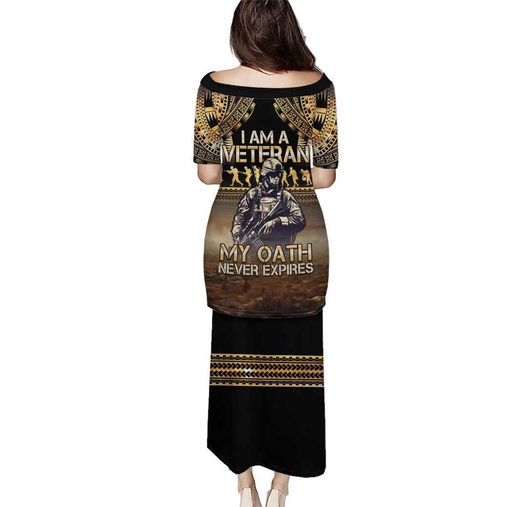 Polynesia Veterans Day Puletasi Thank You Veterans Polynesian Pattern