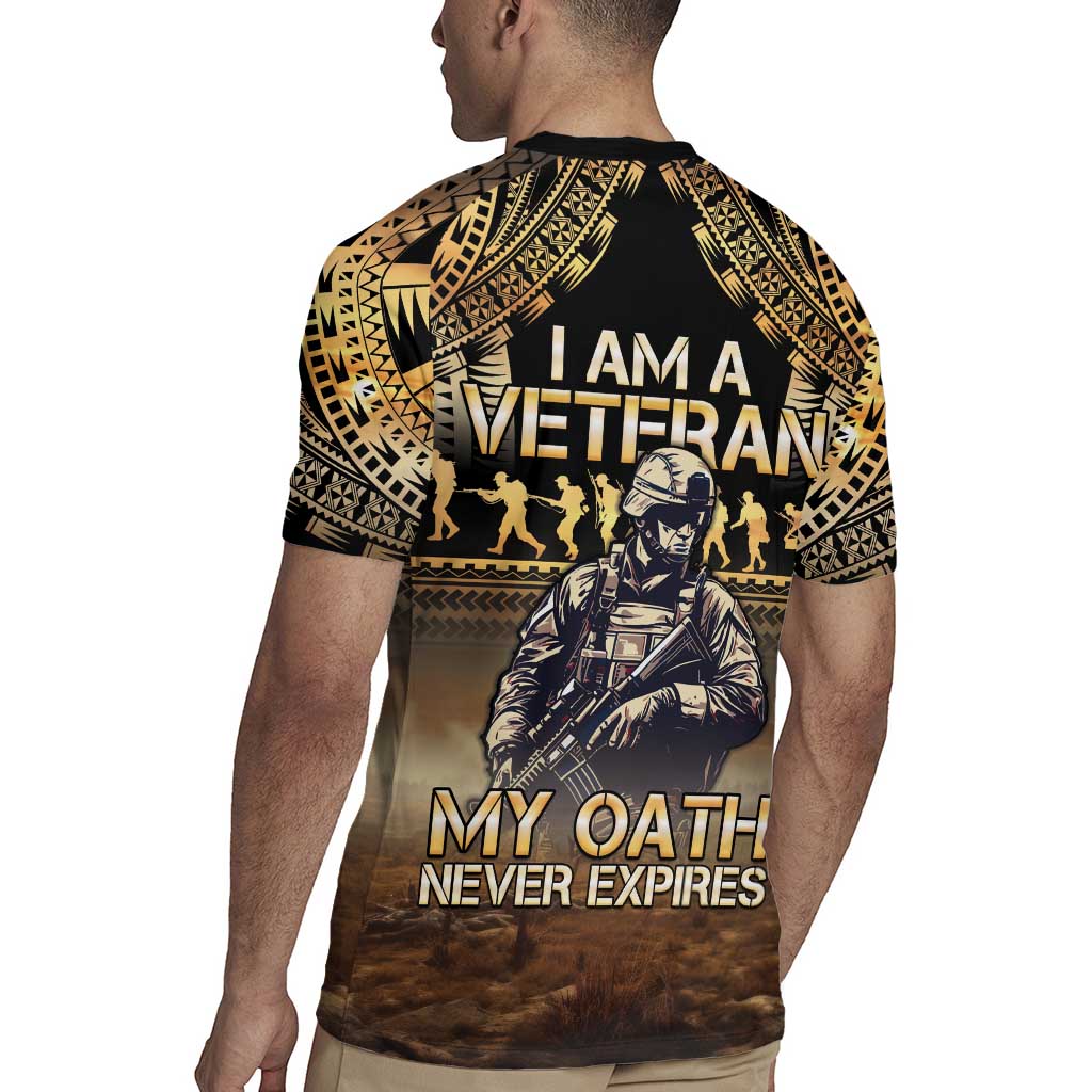 Polynesia Veterans Day Rugby Jersey Thank You Veterans Polynesian Pattern