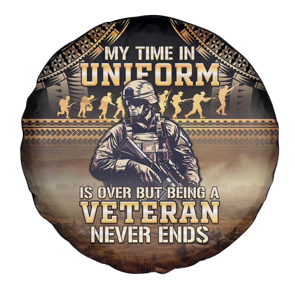 Polynesia Veterans Day Spare Tire Cover Thank You Veterans Polynesian Pattern