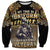 Polynesia Veterans Day Sweatshirt Thank You Veterans Polynesian Pattern