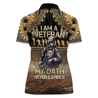 Polynesia Veterans Day Women Polo Shirt Thank You Veterans Polynesian Pattern LT05 - Polynesian Pride