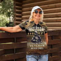 Polynesia Veterans Day Women Polo Shirt Thank You Veterans Polynesian Pattern LT05 - Polynesian Pride