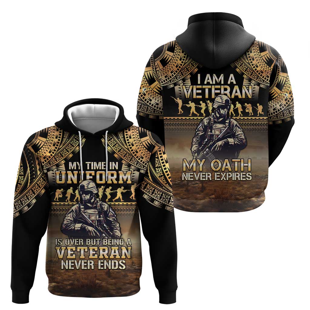 Polynesia Veterans Day Zip Hoodie Thank You Veterans Polynesian Pattern LT05 - Polynesian Pride
