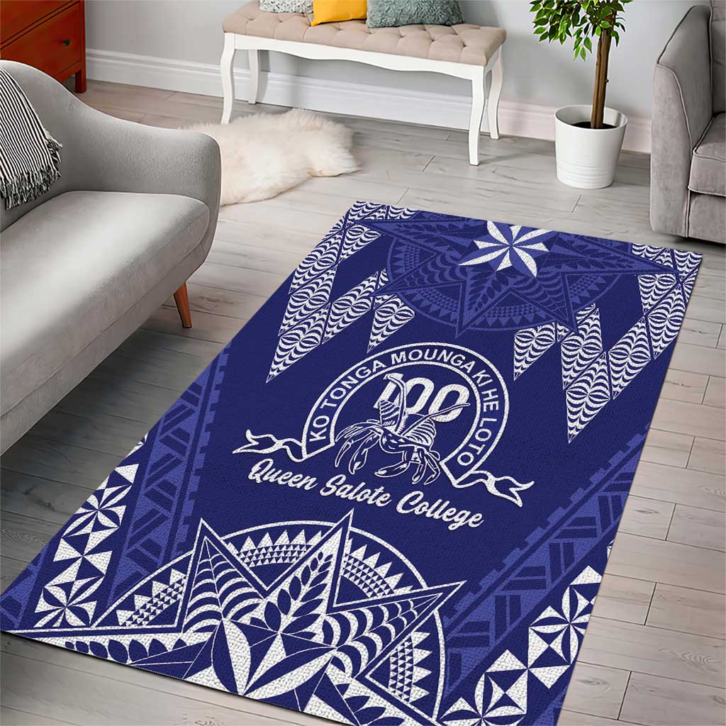 Queen Salote College Centenary Area Rug Tongan Kupesi Pattern - Polynesian Pride