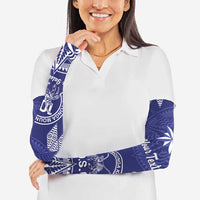 Personalised Queen Salote College Centenary Arm Sleeves Tongan Kupesi Pattern - Polynesian Pride
