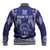 Personalised Queen Salote College Centenary Baseball Jacket Tongan Kupesi Pattern - Polynesian Pride