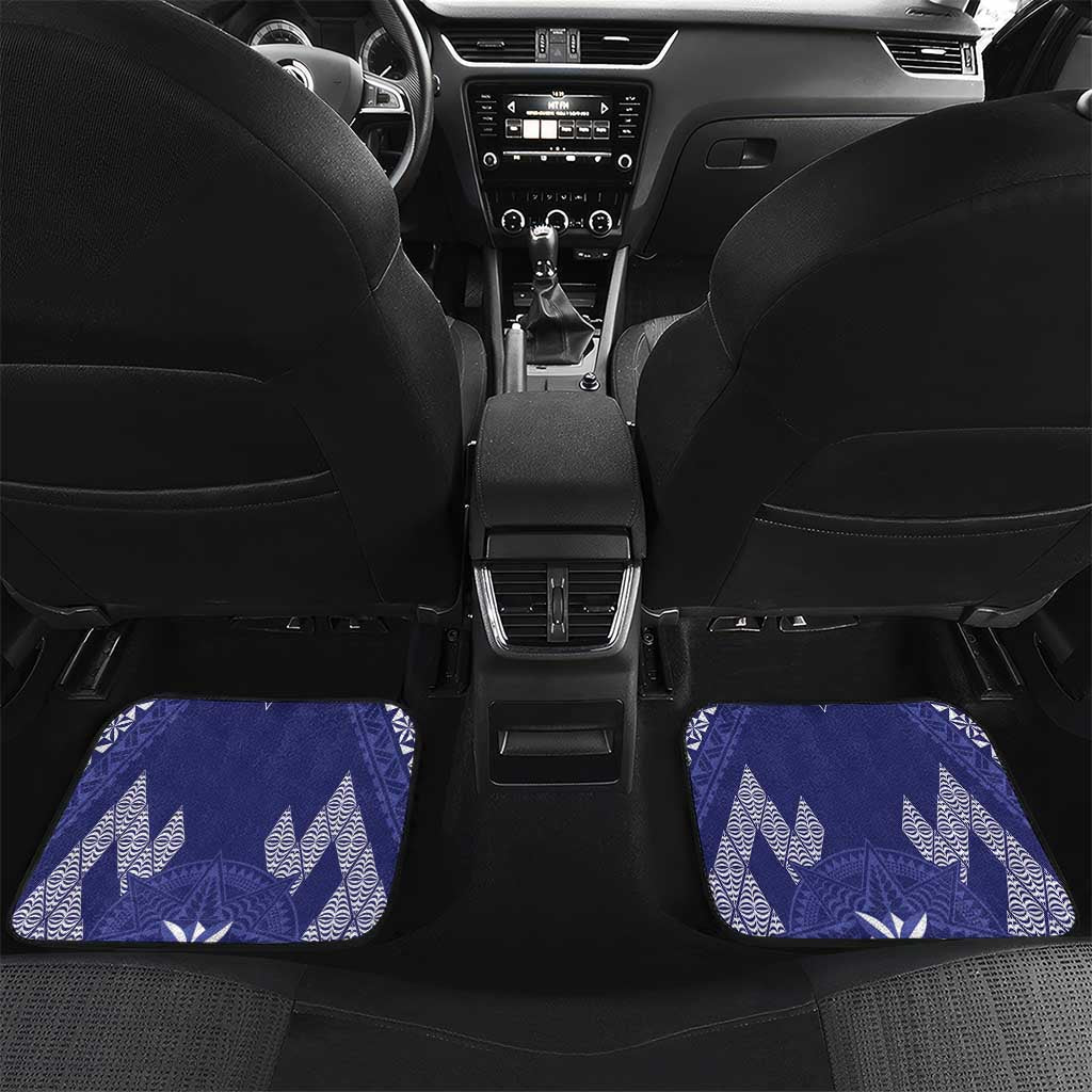 Personalised Queen Salote College Centenary Car Mats Tongan Kupesi Pattern - Polynesian Pride