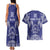 Personalised Queen Salote College Centenary Couples Matching Tank Maxi Dress and Hawaiian Shirt Tongan Kupesi Pattern - Polynesian Pride