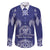 Personalised Queen Salote College Centenary Family Matching Off The Shoulder Long Sleeve Dress and Hawaiian Shirt Tongan Kupesi Pattern - Polynesian Pride