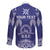 Personalised Queen Salote College Centenary Family Matching Off The Shoulder Long Sleeve Dress and Hawaiian Shirt Tongan Kupesi Pattern - Polynesian Pride