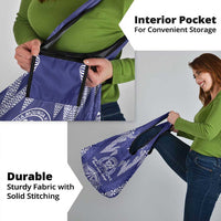 Queen Salote College Centenary Grocery Bag Tongan Kupesi Pattern - Polynesian Pride