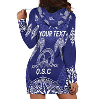 Personalised Queen Salote College Centenary Hoodie Dress Tongan Kupesi Pattern - Polynesian Pride