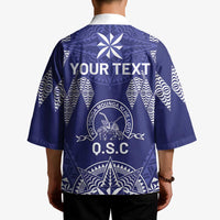 Personalised Queen Salote College Centenary Kimono Tongan Kupesi Pattern - Polynesian Pride