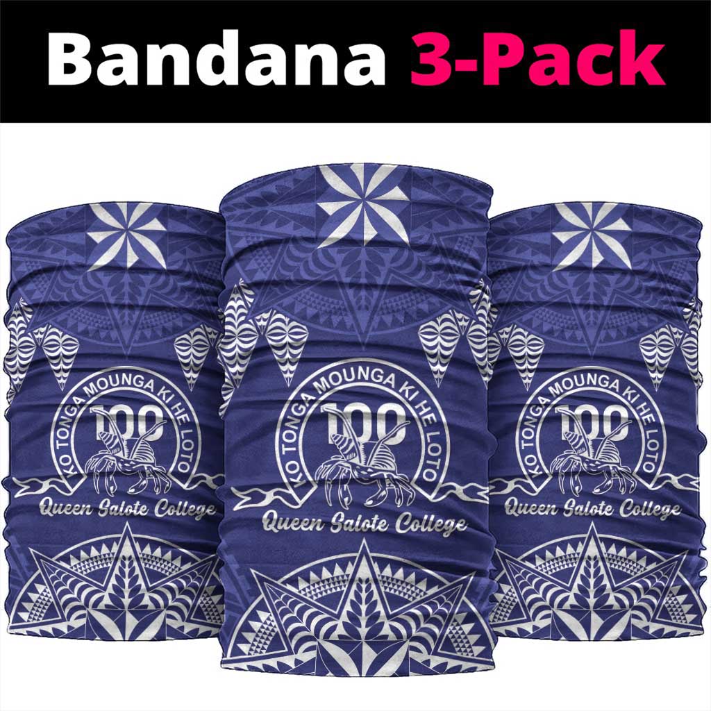 Queen Salote College Centenary Neck Gaiter Tongan Kupesi Pattern - Polynesian Pride