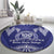 Queen Salote College Centenary Round Carpet Tongan Kupesi Pattern - Polynesian Pride