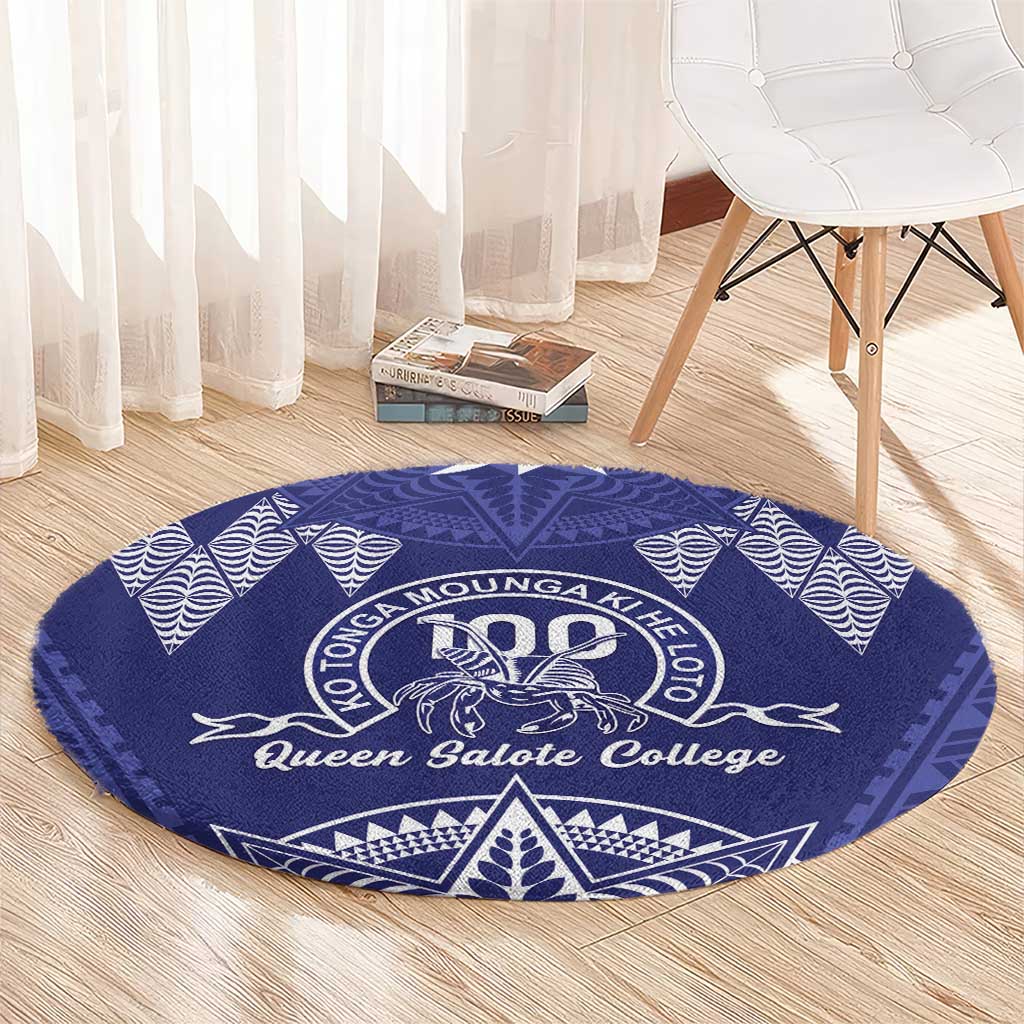 Queen Salote College Centenary Round Carpet Tongan Kupesi Pattern - Polynesian Pride