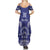 Personalised Queen Salote College Centenary Summer Maxi Dress Tongan Kupesi Pattern - Polynesian Pride