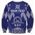 Personalised Queen Salote College Centenary Sweatshirt Tongan Kupesi Pattern - Polynesian Pride
