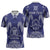 Personalised Queen Salote College Centenary Zipper Polo Shirt Tongan Kupesi Pattern - Polynesian Pride