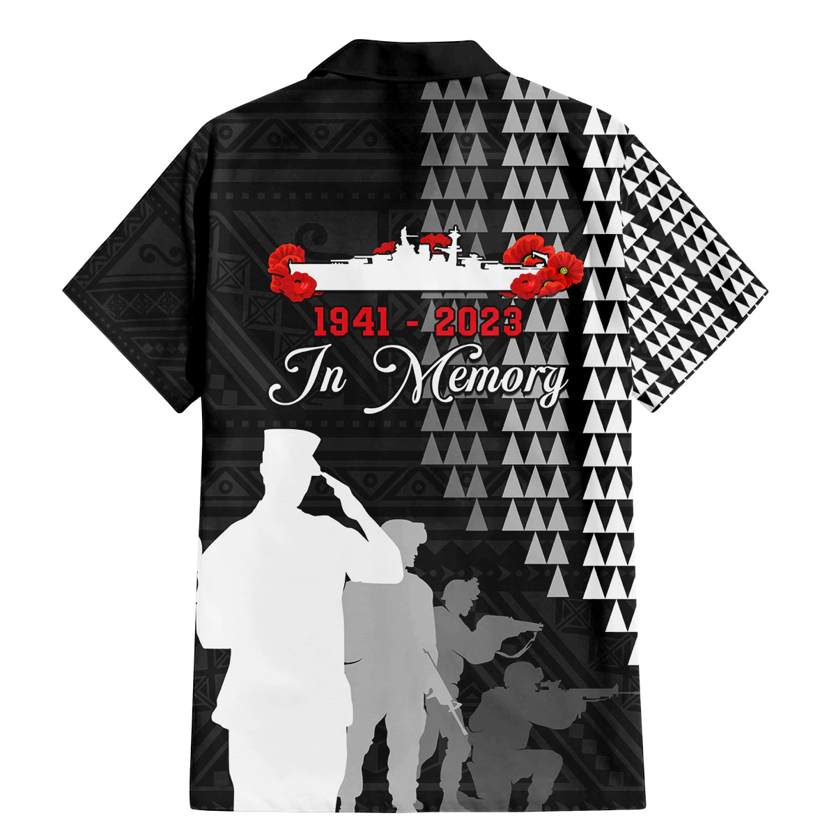 Pearl Harbor Remembrance Day Family Matching Mermaid Dress and Hawaiian Shirt USS Arizona In Memory With Polynesian Pattern LT05 - Polynesian Pride