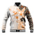 Fiji Baseball Jacket Masi Tapa Pattern Brown LT05 Unisex Brown - Polynesian Pride