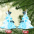 Fiji Ceramic Ornament Masi Tapa Pattern Blue LT05 Christmas Tree Blue - Polynesian Pride