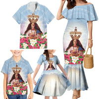 Guam Patroness Family Matching Mermaid Dress and Hawaiian Shirt The Legend Santa Marian Kamalen LT05 - Polynesian Pride