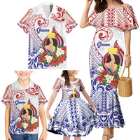 Happy Guam Santa Marian Kamalen Day Family Matching Mermaid Dress and Hawaiian Shirt LT05 - Polynesian Pride