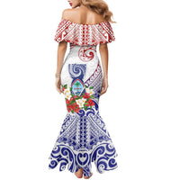Happy Guam Santa Marian Kamalen Day Family Matching Mermaid Dress and Hawaiian Shirt LT05 - Polynesian Pride