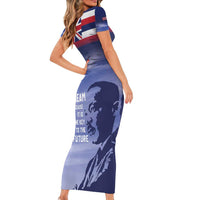 Hawaii MLK Day Family Matching Short Sleeve Bodycon Dress and Hawaiian Shirt